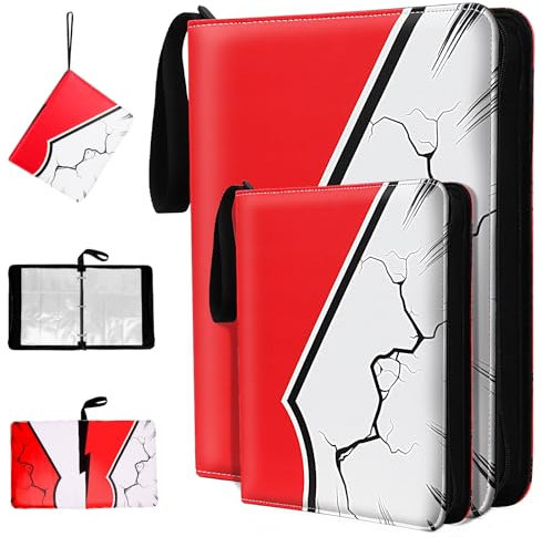 Card Binder With 9-Pockets, 900 Pockets Card Holder With 50 Removable Sleeves and 4-Pocket With 12 Sleeves - Can Hold 96 Cards