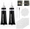 HASAIKA® Lederreparatur Creme, Leder Restaurator, Mischbare Lederreparatursets für Sofa, Lederjacke, Autositz, Schuhe, Mäntel, Schwarz