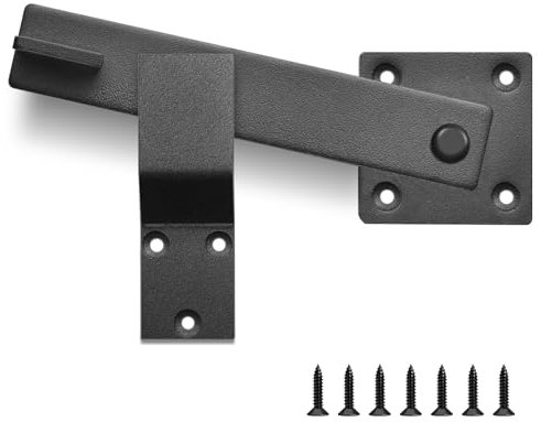 Yuluoxiang Loquet de porte de grange robuste de 15,2 cm, loquet de porte d'étude en métal pour clôture extérieure, abri de jardin, porte de ferme, porte de grange coulissante, offre plus de sécurité