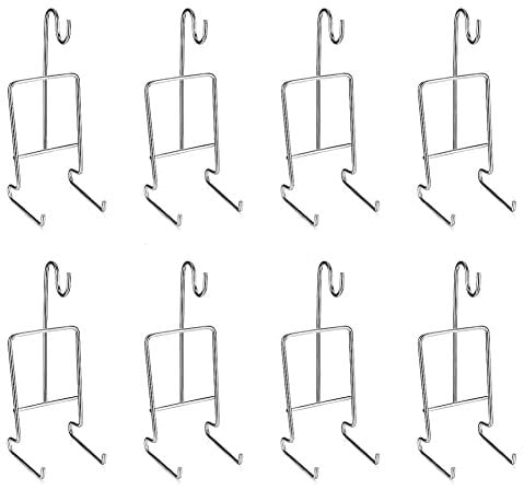 Aiciyimo 8Pcs Tea Cup and Saucer Display Stand Holder Rack Metal Cup Saucer Holder Display Coffee Mug Organizer