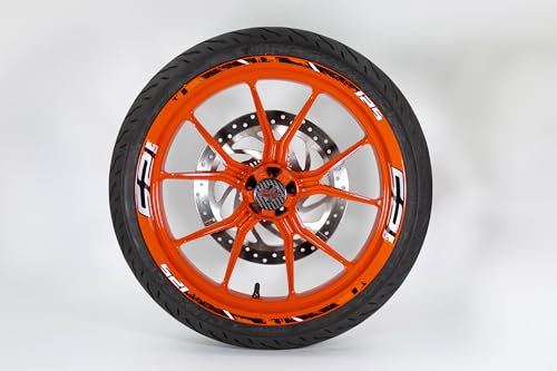 Felgenrand Aufkleber Dekor Motorrad Felge kompatibel mit KTM 125 Duke X710157VA