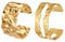 JENCVNL 2 Stück Gold Manschette Armreif für Damen, Gold Offen Armreif Breiter Armband Armbänder für Damen Mädchen (Golden Set 6)
