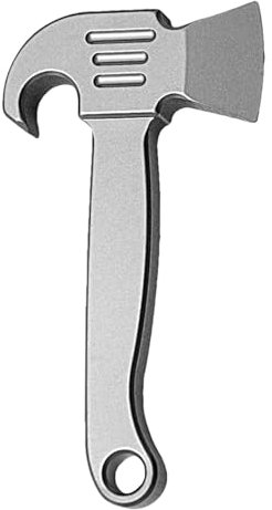 Schlüsselanhänger Flaschenöffner Mit Axt - Hammer Mit Campingaxt - Kleines Beil Mit Daumenschneider Anhänger Mit Werkzeugen - Kleines Beil Mit Multifunktionaler Tasche Aus Titanlegierung