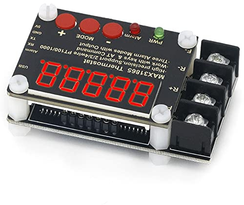 beiyaiey MAX31865 Thermostat High Isolated Temperature Collector Module PT100 Port Output Computer Software