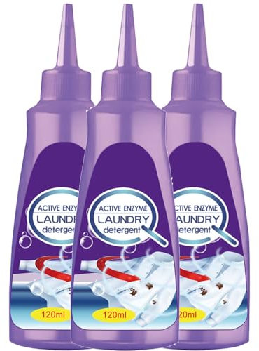 Active Enzyme - Smacchiatore per bucato, con enzimi attivi, kit di rimozione delle macchie per abbigliamento efficace White Shirt Guardian, detergente multiuso per smacchiatore di abbigliamento (3)