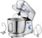 Cooks Professional Stand Mixer - Multi Speed 7L Mixing Bowl 1200W electric cake mixer with Mixing Bowl, Splash Guard, Balloon Whisk, Beater & Dough Hook, Silver