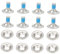 Dickly Juego de Tornillos para Fijación de Snowboard Tornillos de Montaje de Acero Inoxidable para Snowboard