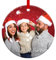 Personalised Christmas Bauble - Custom Photo Text 2024 Tree Decorations - Customised Ceramic Keepsake Xmas Gifts for Kids, Mom, Dad, Friends