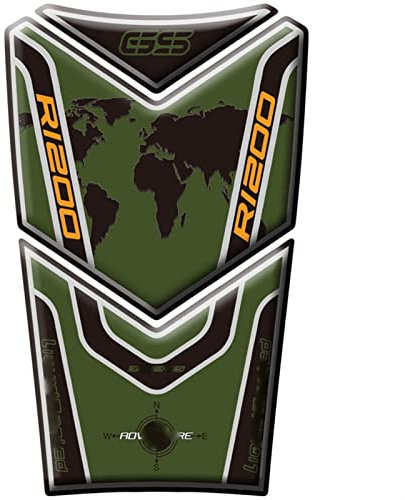 UJNHEQ Dekorative Antirutschmatte Für B&MW R 1200 GS R1200GS Adventure R1200 GS Motorrad Tankpad Schutzfolie Aufkleber Aufkleber(E)
