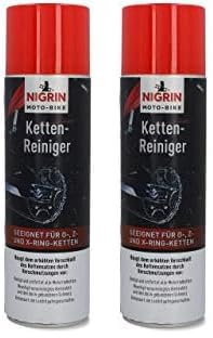 NIGRIN MOTO-BIKE Nettoyant de chaîne de moto pour chaînes O-, Z et X, 500 ml, vert (Lot de 2)