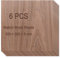 SHUESS Lot de 6 plaques de contreplaqué - 300 x 300 x 6 mm - Plaque multiplex en noyer naturel - Pour découpe laser, bricolage, contreplaqué lisse - Pour modélisme, pyrogravure, peinture, travail du