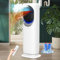 Rebongki Air Conditioner, Portable Air Cooler, Fan Heater and Cooler, Cooling Fan with Air Humidifier, 4L Water Tank, 3 Wind Speeds, 2 Ice Packs Evaporative Air Cooler for Bedroom, Home (02)