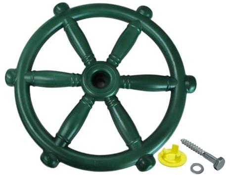 MagiDeal Roue de bateau pirate pour balançoire, accessoire multifonctionnel, volant de direction pour parc, maisonnette de jardin, Vert