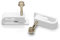 THE CIMPLE CO Dual Cable Clips, 50 PCS, Indoor/Outdoor Cord Management, 1/2 Inch Wire Clips for Coax, Ethernet, Electrical Wire, Screw Clips for Wires on Wall, White