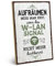 ARTFAVES® Wandbild Holzschild mit Spruch - AUFRÄUMEN MUSS MAN ERST - WLAN - Türschild Retro Vintage Deko Bild Geschenk - Zuhause, witzige Sprüche