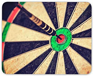 Destination Vinyl Ltd Dart Board Mouse Mat Pad - Bulls Eye Darts Dad Pub Computer #14156