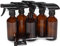 Vivaplex, 6, Botellas de Spray de Vidrio ámbar, Grandes, de 8 onzas, vacías, con rociadores Negros del gatillo