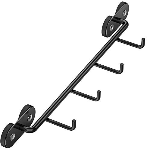 Skyflame Magnetic Fridge Organizer, Holder Grill Cutlery Holder Paper Towel Hanging Rack with 4 Hooks, Universal Hanger Rack for Kitchen Utensils and Smoker Tools