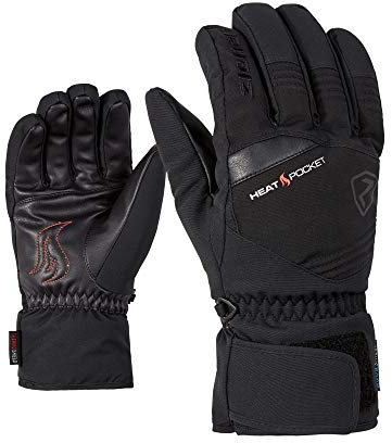 Ziener Herren Glim AS(R) Glove Alpine Ski-handschuhe/Wintersport | Wasserdicht, Atmungsaktiv, Black, 10.5