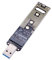 M.2 NVME USB 3.1 Adapter, M-Key M.2 NVME to USB Card Reader USB 3.1 Gen 2 Bridge Chip with 10 Gbps High Performance, Compatible with Samsung 950/960/970 Evo/Pro or Other M.2 SSDs with PCI-E Type