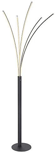 GLOBO Bizzy LED Stehleuchte schwarz matt mit Touchdimmer 56x60x187cm