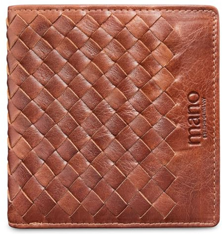 mano Don Luca - Geldbörse 10.5 cm cognac