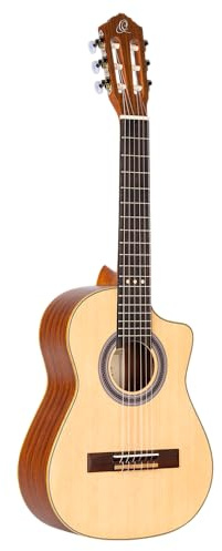 Ortega Guitars Requinto Konzert Gitarre – Deep Body – Requinto Series – Fichte, Sapele, Natur (RQ25)