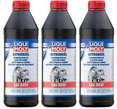 ILODA 3X Original Liqui Moly 1L Hochdruck-Getriebeöl Gear Oil Öl (GL4) SAE 80W
