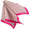 SansPlomb Fazzoletto da taschino, pochette con bordo in seta di alta qualità, stampata con un disegno classico - 100% Made in Italy (fucsia)