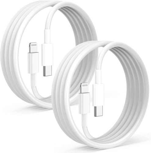2Pack for Apple iPhone 12 13 Fast Charger Cable 6ft [Apple MFi Certified], USB Type C to Lightning Cable 6 Foot Apple iPhone Charging Cord for Apple iPhone 13 12 11 Pro XR XS Max X 8 Plus iPad Pro