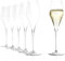 Stölzle Lausitz Champagner Glas Q1 / Mundgeblasenes Set 6-teilig / Hochwertige Sektgläser aus Kristallglas / Aperitif, Prosecco Gläser / Sektflöten