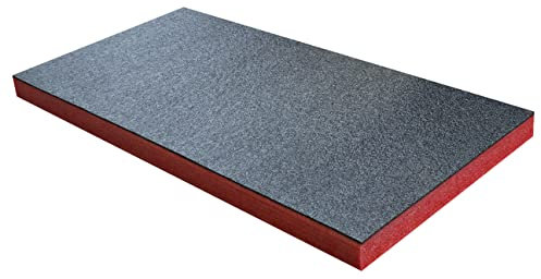 Shadow Foam Medium Sheet - 1000mm x 500mm | Schneiden und Abziehen Schaumstoff für Werkzeugkasten-Organisation (50mm, Rot)