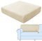 SHUOJIA Sofa-Sitzkissenbezüge, Sofakissen-Bezüge Stretch-Samt,Sitzkissenschutz,Couchkissen-Bezüge Ersatz Für Individuelle Kissen Mit Elastischem Stoff (Cream Color,Backrest Cover)