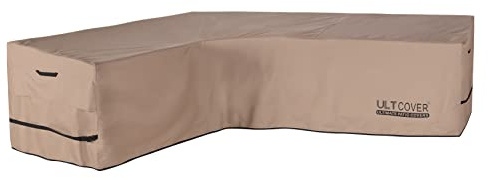 ULTCOVER Wasserdichter Sofabezug, L-Form, für 6-Sitzer, 215,9 x 279,4 cm breit
