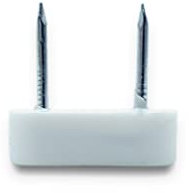 DOJA Barcelona | Reggimensola Legno | 50 Reggi Mensole per Mobili con 2 Perni | Colore Bianco | Perni di Fissaggio Acciaio Zincato | Uso: Reggimensola Vetro/Legno, Reggi Mensola Armadio Bagno...