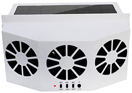 Ventilador de escape solar del coche Ventilador de ventilación de refrigeración solar Ventilador de escape Radiador de ventilación de aire