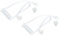 sourcing map Clear Acoustic Tube for Two Way Radio Earpiece and Headset, Replacement Coil Tube, Pack of 2