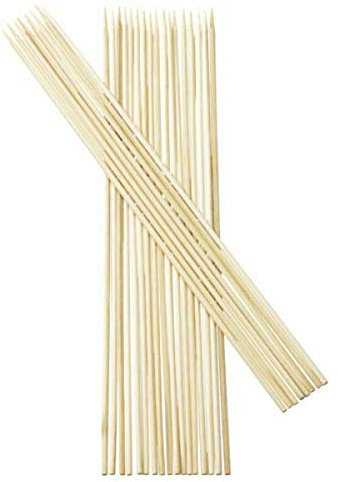 150 12 inch BBQ Bamboo Skewers Sticks Extra Long Strong for BBQ Barbecue Kebab Marshmallow Roasting Chocolate Fountain Campfire Fondue