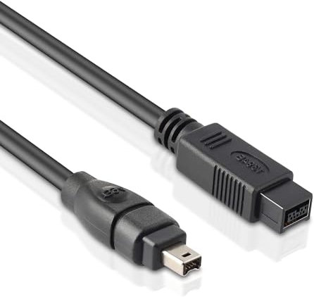 LBSC FireWire 800 to 400 9 Pin to 4 Pin Cable 6FT, DV to Firewire Cables IEEE 1394 Firewire 800 9-pin/6-pin Cable for Mac Pro, MacBook Pro, Mac Mini, iMac PC, Digital Cameras, SLR, Printer