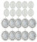 IUDWCG 20 Pcs Anhänger Tablett Lünette mit Glas Cabochon Vintage Glas Kuppel Handwerk Kit für DIY Andenken Medaillon Halskette Geschenk Schmuck machen
