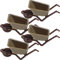 Happyyami 4pcs Mini Wheelbarrow Model Wheelbarrow for Micro Landscape Mini House Decor Dollhouse Accessories for Creative Decorations