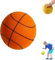EHOTER Silent Basketball Unbeschichteter Schaumstoffball Trainings Basketball Outdoor Indoor Street Mini Basketball Softball Leiser Ball für Erwachsene Anfänger Training Geschenk (21cm)