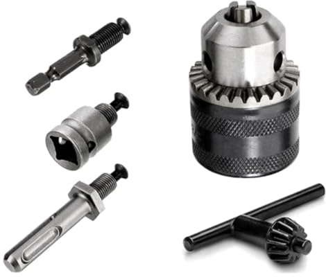 CALIBAN 1,5 - 10 mm 1/16 - 3/8 Kapazität Schlüssel Bohrfutter Schraubenschlüssel Adapter 1/2 Stecknuss Vierkant Buchse Adapter selbstsicherndes Bohrfutter