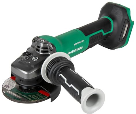 Metabo HPT 18V MultiVolt™ 4-1/2-Inch Cordless Angle Grinder, Tool Only - No Battery, Paddle Switch, 8,000 RPM, 5 Safety Features, Auto Mode, G1812DFQ4