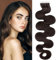 SEGO Tape Extensions Echthaar GEWELLT 16zoll/40cm 20 Stück Klebeband Haarverlängerung 100% Remy Haar 50G mit 10 PCS Ersetz-Tape Dunkelbraun#2