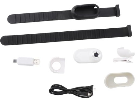 Sonew Collar de Cámara para Gatos, HD 1080P 181° Gran Angular USB Recargable Cámara de Collar para Perros Ajustable, Cámara de Grabación de Video para Gatos Perros