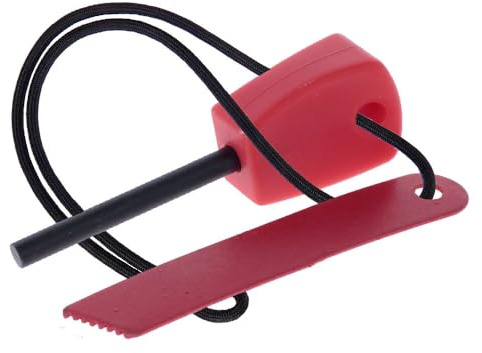 Magnesium-Feuerstein, Feueranzünder, Feld, Camping-Lagerfeuer, Rot