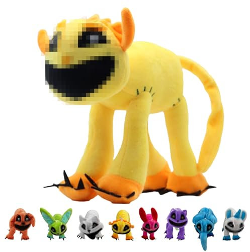 21cm/9inch Smiling Critters Plüschtier, 2024 Neues KickinChicken Plüsch, 120g Plush Critters Kuscheltier für Kinder Jungen Mädchen Spieler Fans Geburtstag Geschenk Halloween Weihnachten Gifts