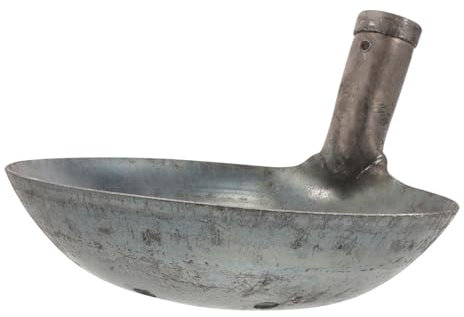 TINEASUR Pala Metal para Limpieza De Lodos y Pozos Pala Reutilizable De Gran Capacidad para Trabajo De Albañilería y Saneamiento De Alcantarillas