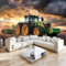 Fototapete Traktor Landwirtschaft 350x256 cm Tapete 3D Vlies Wanddeko Wallpaper Wandtapete Dekoration Study Zimmer Wohnzimmer Restaurant Cafe